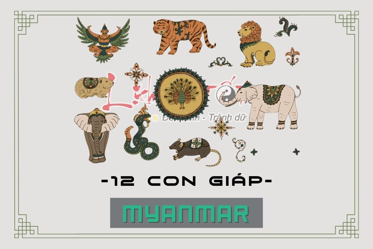 12 con giap Myanmar