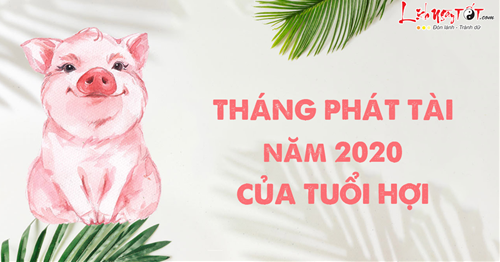 12THÁNG PHÁT TÀI 2020 TUỔI HỢI 12THANG PHAT TAI 2020 TUOI HOI