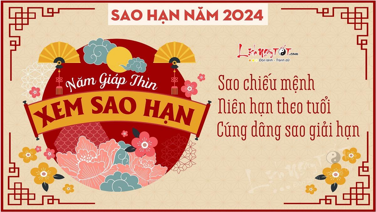 Bang sao han nam 2024 - Xem sao han nam 2024 Giap Thin