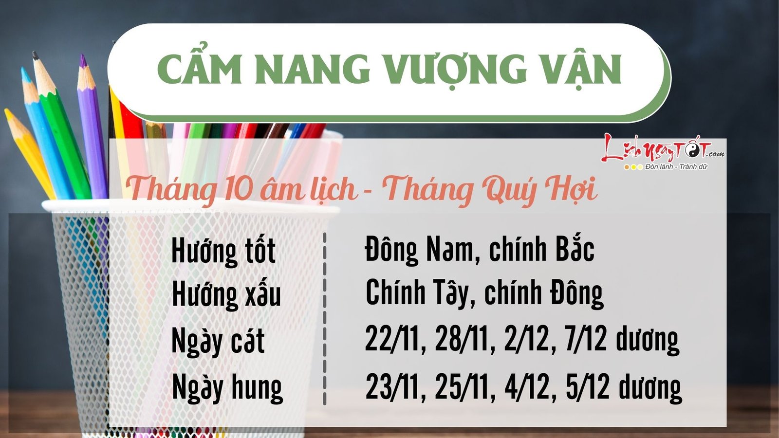 Cam nang vuong van thang 10/2023 am lich