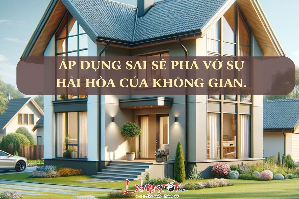 Hạn chế sự thái quá trong phong thủy Han che su thai qua trong phong thuy