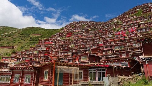 Kì vĩ thung lũng đỏ Phật giáo Larung Gar trước ngày bị phá dỡ hình ảnh 3 Ki vi thung lung do Phat giao Larung Gar truoc ngay bi pha do hinh anh 3