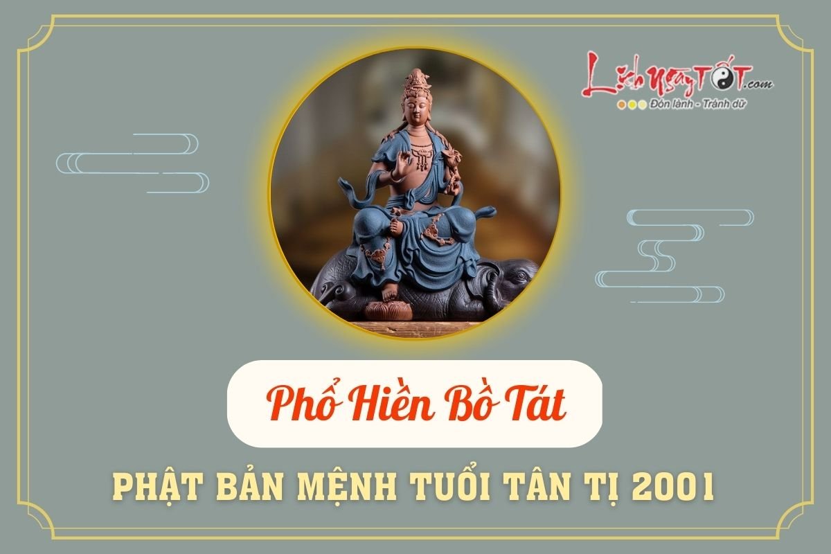 Phật bản mệnh tuổi Tân Tị 2001 Phat ban menh tuoi Tan Ti 2001