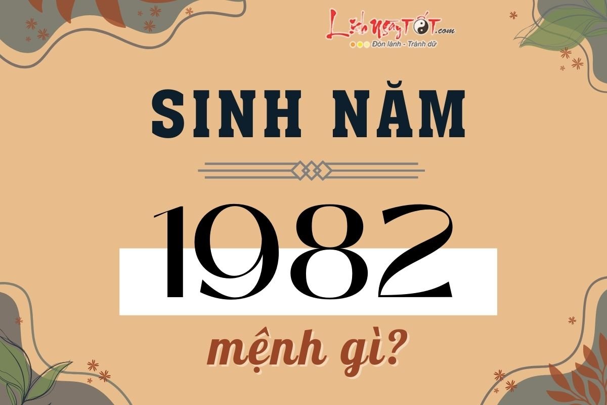 Sinh nam 1982 menh gi