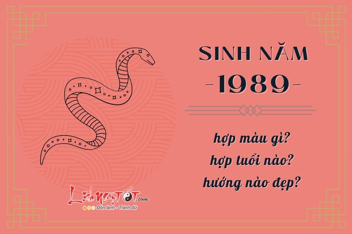 Sinh năm 1989 hợp màu nào Sinh nam 1989 hop mau nao