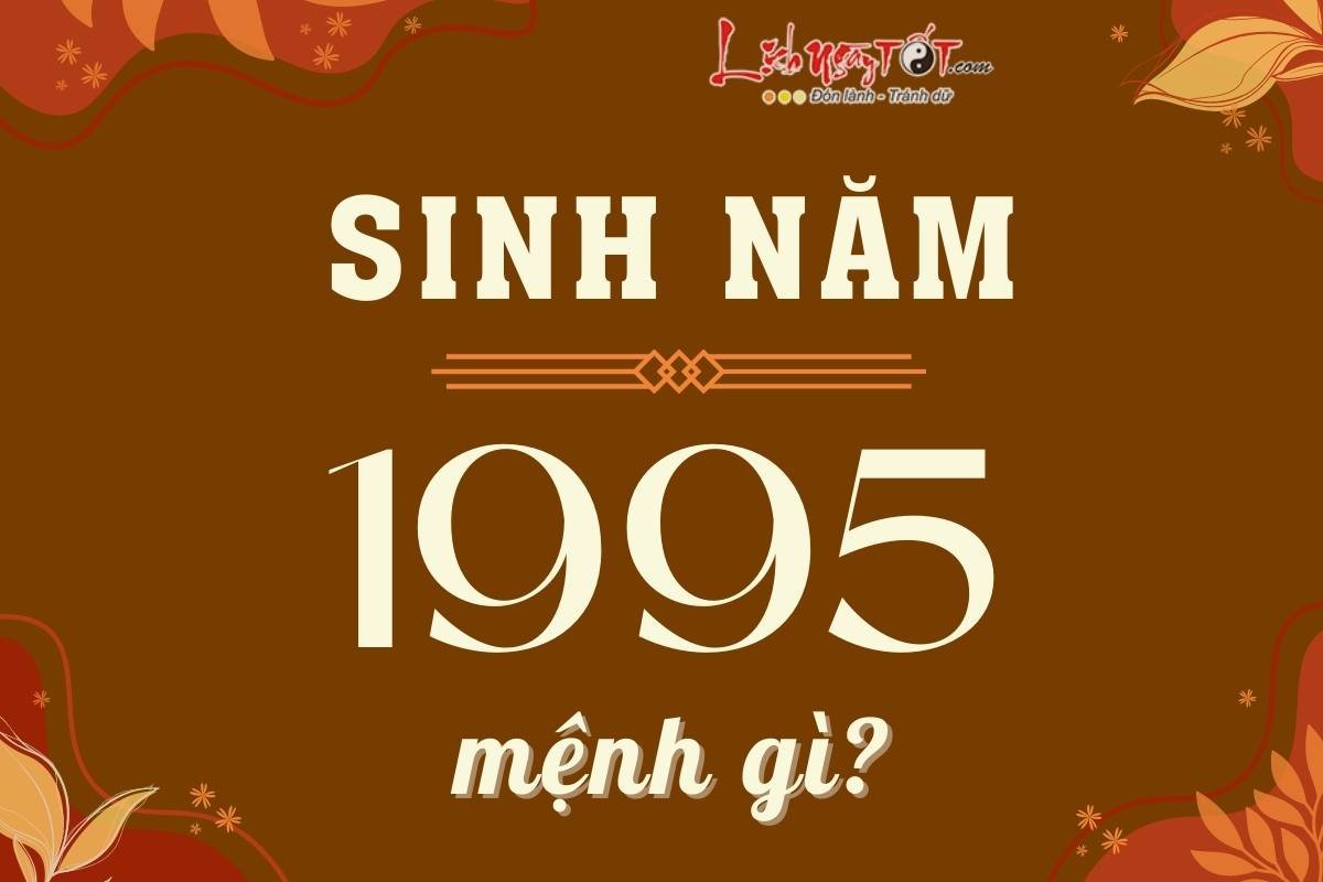 Sinh năm 1995 mệnh gì Sinh nam 1995 menh gi