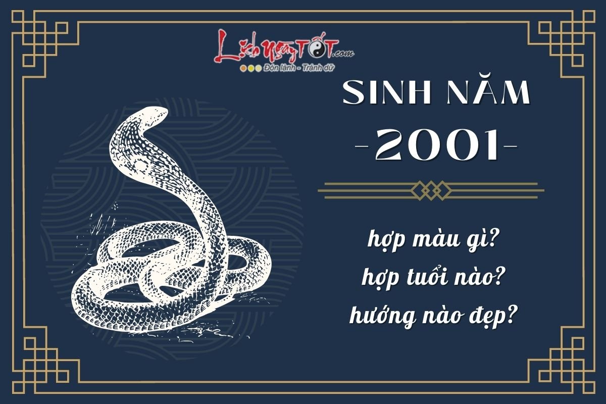 Sinh năm 2001 - Tuổi Tân Tị Sinh nam 2001 - Tuoi Tan Ti