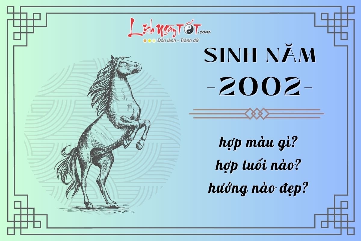 Sinh nam 2002 - Tuoi Nham Ngo