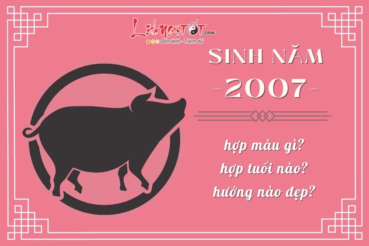 Sinh năm 2007 - Tuổi Đinh Hợi Sinh nam 2007 - Tuoi Dinh Hoi