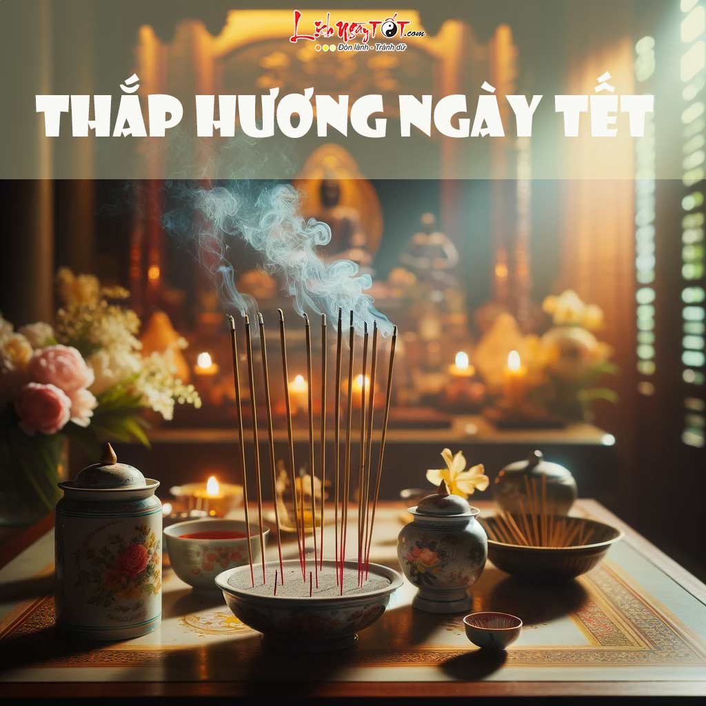 Thap huong ngay Tet co truyen