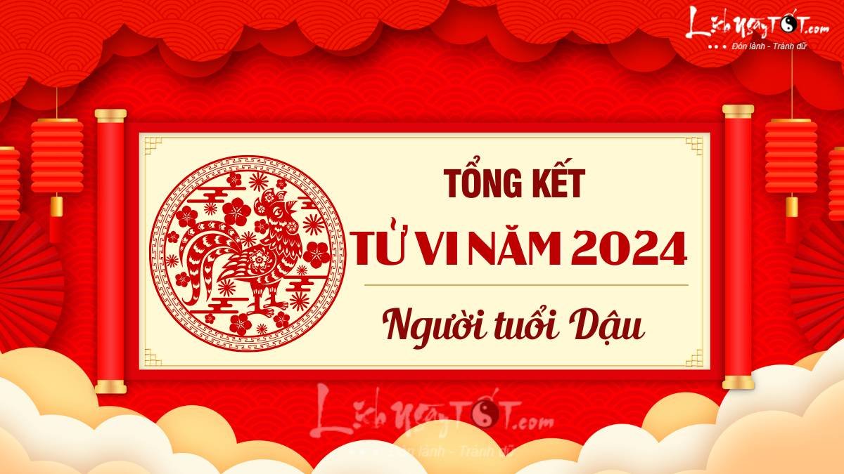 Tổng kết tử vi năm 2024 tuổi Dậu Tong ket tu vi nam 2024 tuoi Dau
