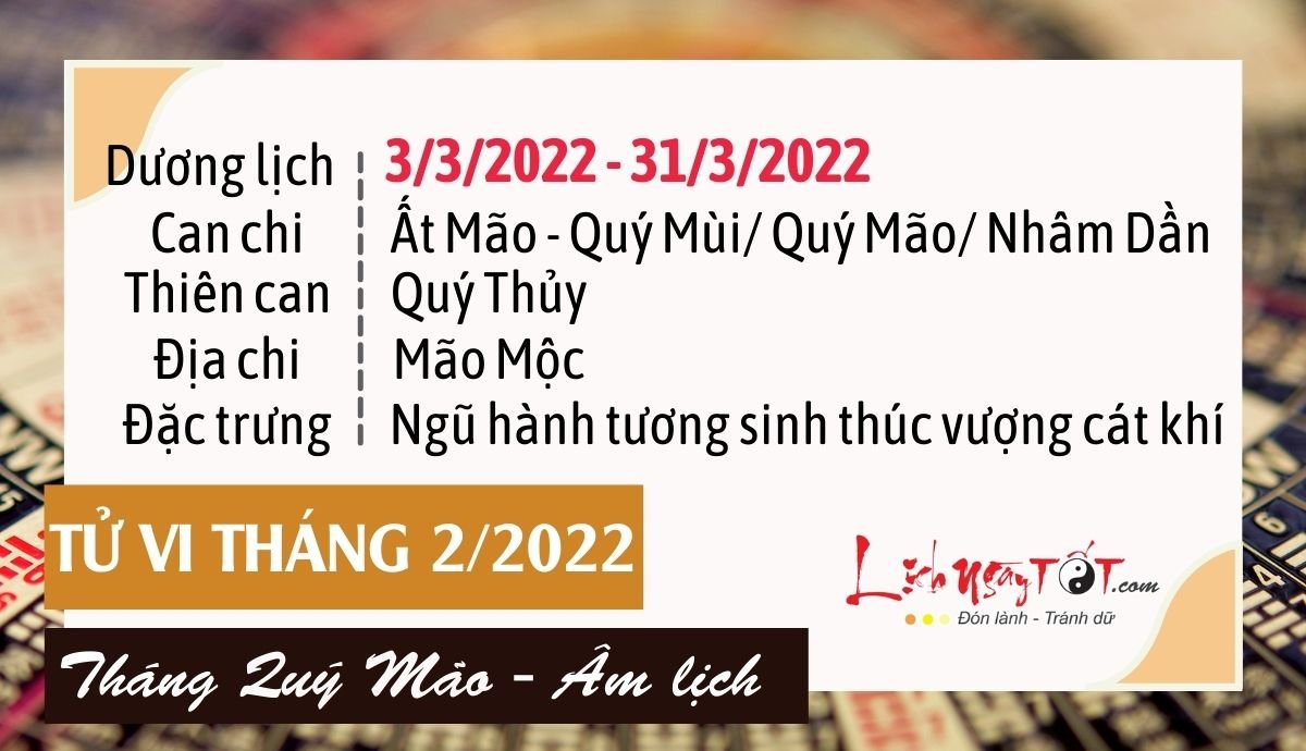 Tong quan tu vi thang 2/2022 am lich cua 12 con giap