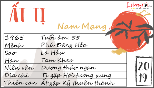 Tử vi 2019 tuổi Ất Tị nam mạng Tu vi 2019 tuoi At Ti nam mang