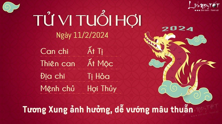 Tu vi hang ngay 11/2/2024 - Hoi