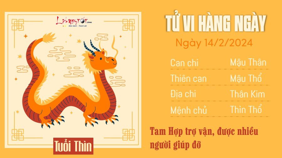 Tu vi hang ngay 14/2/2024 - Thin
