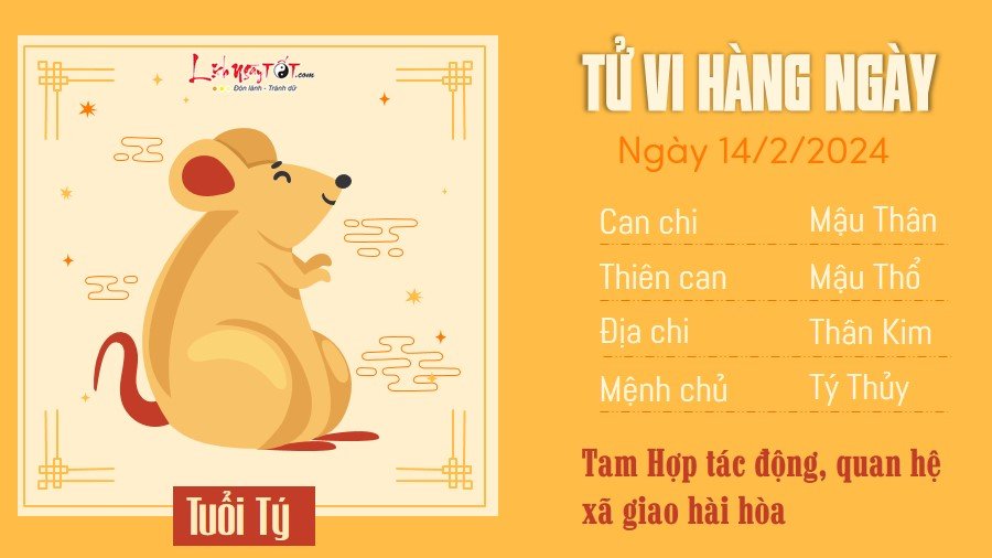 Tu vi hang ngay 14/2/2024 - Ty