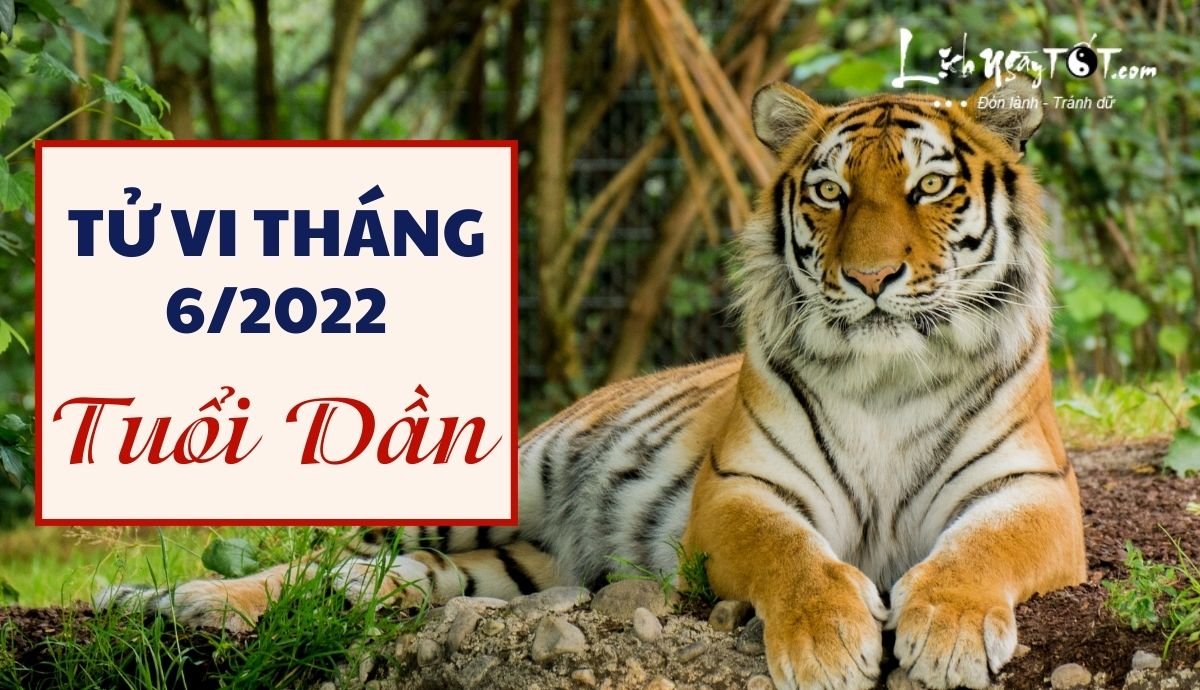 Tử vi tháng 6/2022 tuổi Dần âm lịch Tu vi thang 6/2022 tuoi Dan am lich