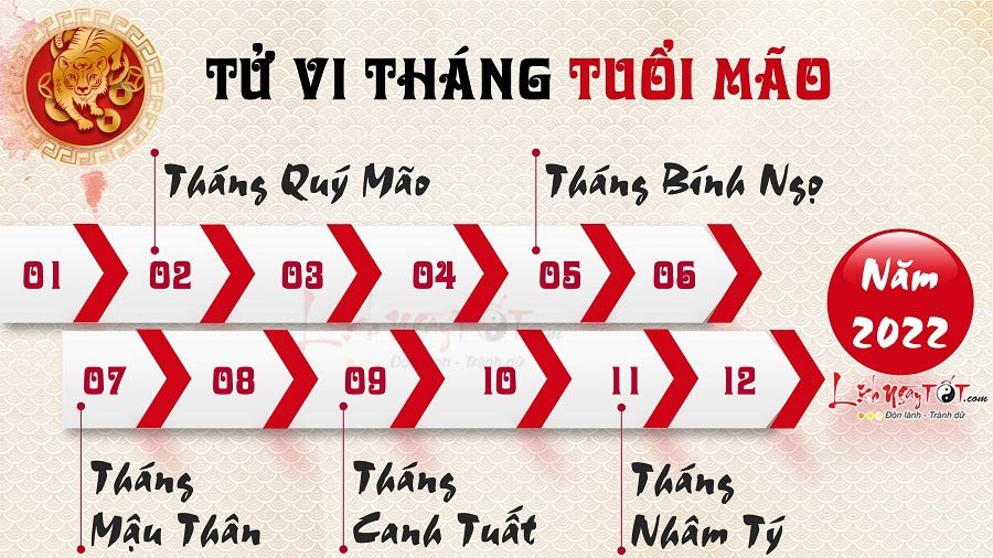 Tu vi 12 thang tuoi Mao nam 2022