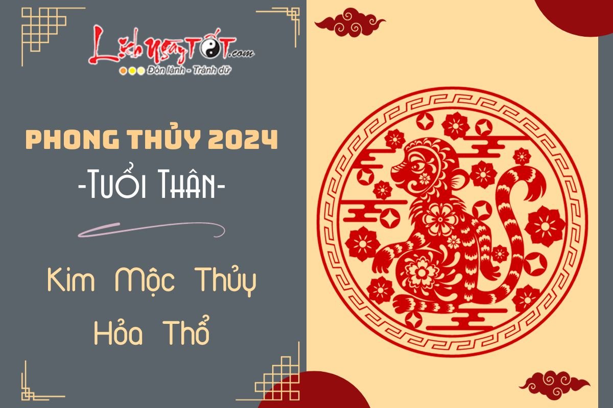 Tuoi Than 2024 theo ngu hanh