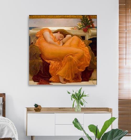 Tranh co gai nam ngu