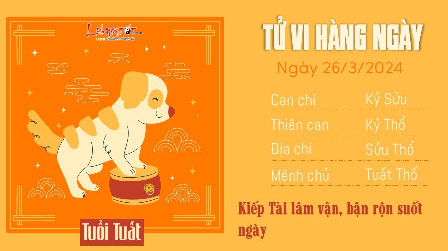 Tu vi hang ngay 26/3/2024 - Tuat