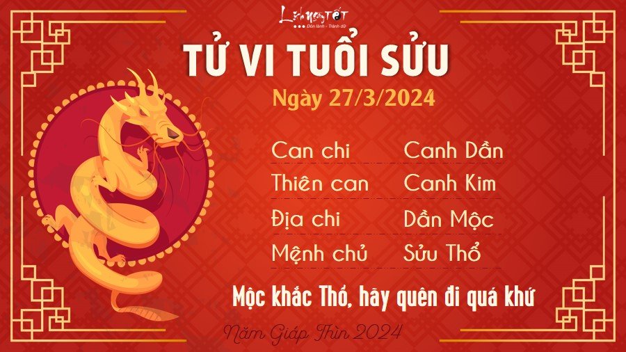 Tu vi hang ngay 27/3/2024 - Suu