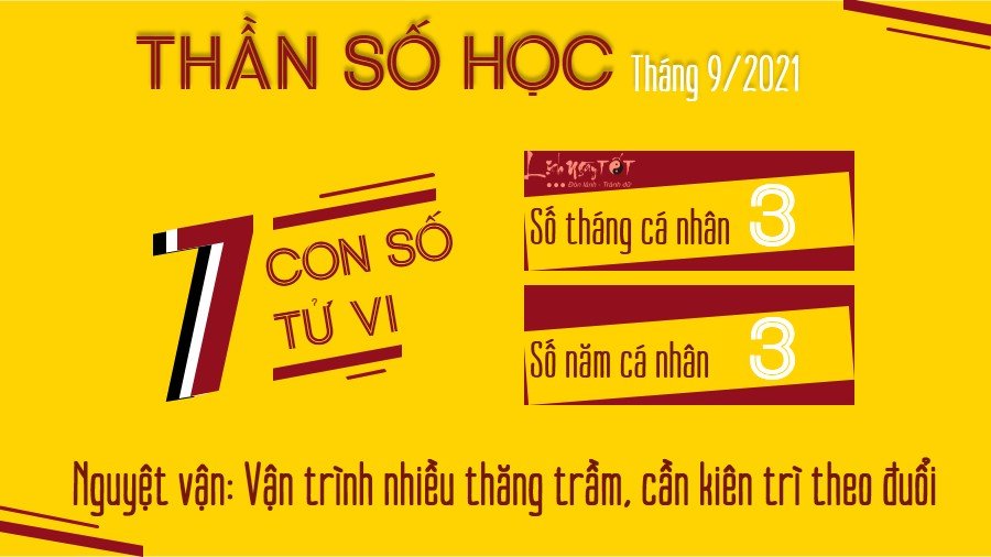 Xem bói ngày sinh tháng 9/2021 - Số tử vi 7