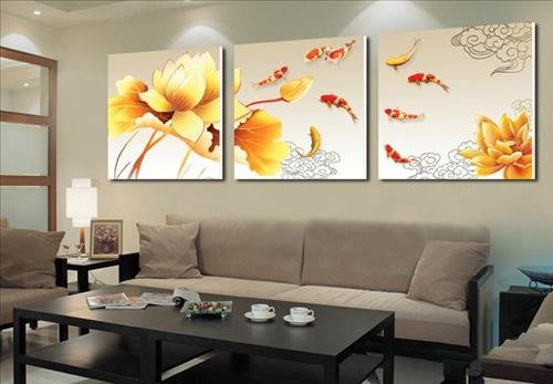 bai tri tranh ca chep phong thuy bai tri tranh ca chep phong thuy