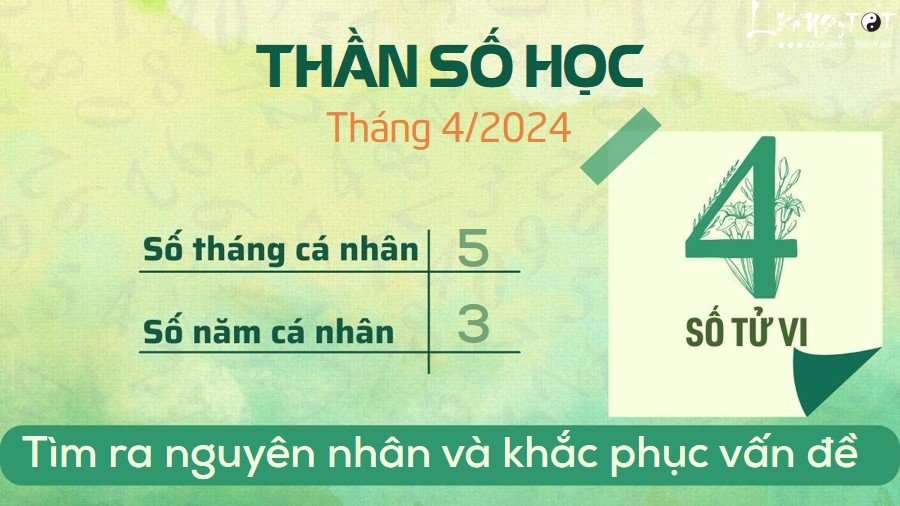 Bói thần số học tháng 4/2024 - Số 4 Boi than so hoc thang 4/2024 - So 4