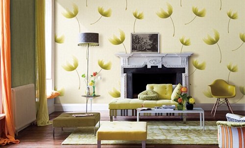 Chon giay dan tuong phong thuy de tien vao day hu hinh anh