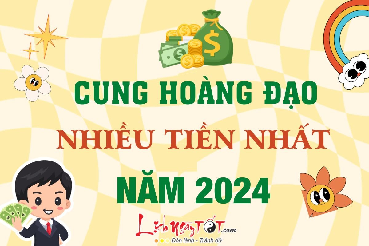 Cung hoang dao nhieu tien nhat nam 2024