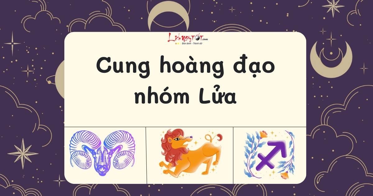 Cung hoàng đạo nhóm Lửa Cung hoang dao nhom Lua