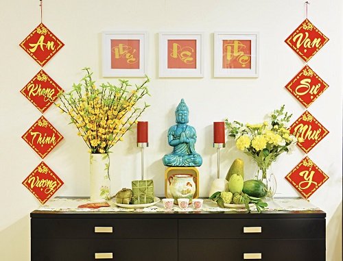 Don nha cuoi nam theo phong thuy, don dep khu vuc ban tho