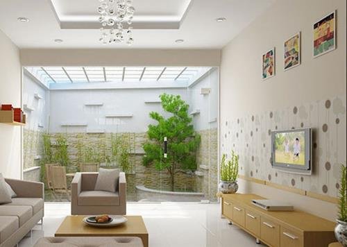 gieng troi trong khong gian hep vo cung can thiet Giếng trời trong không gian hẹp vô cùng cần thiết