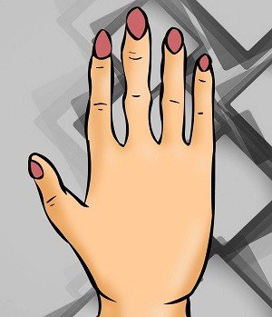 hình dáng bàn tay số 4 hinh dang ban tay so 4