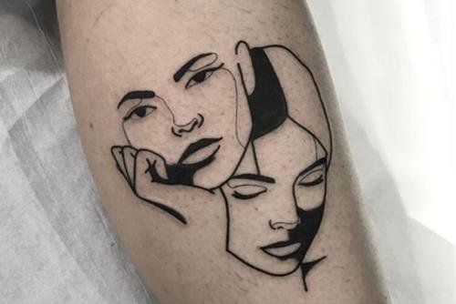 Hinh xam 2 mat cung Song Tu