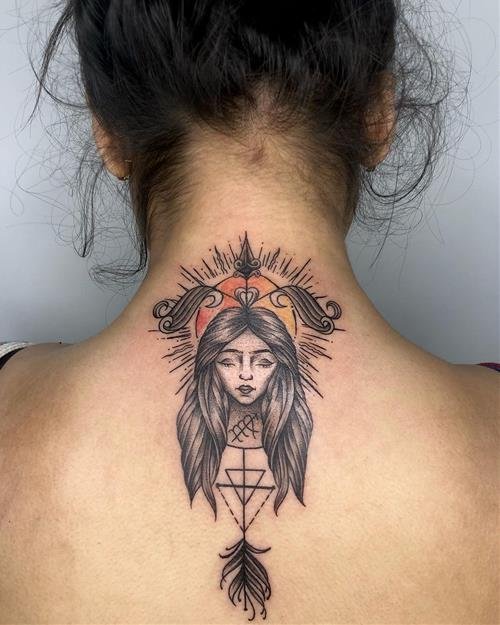 Hình xăm bình minh Xử Nữ Hinh xam binh minh Xu Nu