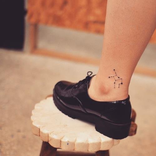 Hình xăm chòm sao cung Xử Nữ Hinh xam chom sao cung Xu Nu