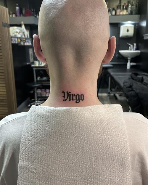 Hình xăm chữ Xử Nữ Hinh xam chu Xu Nu