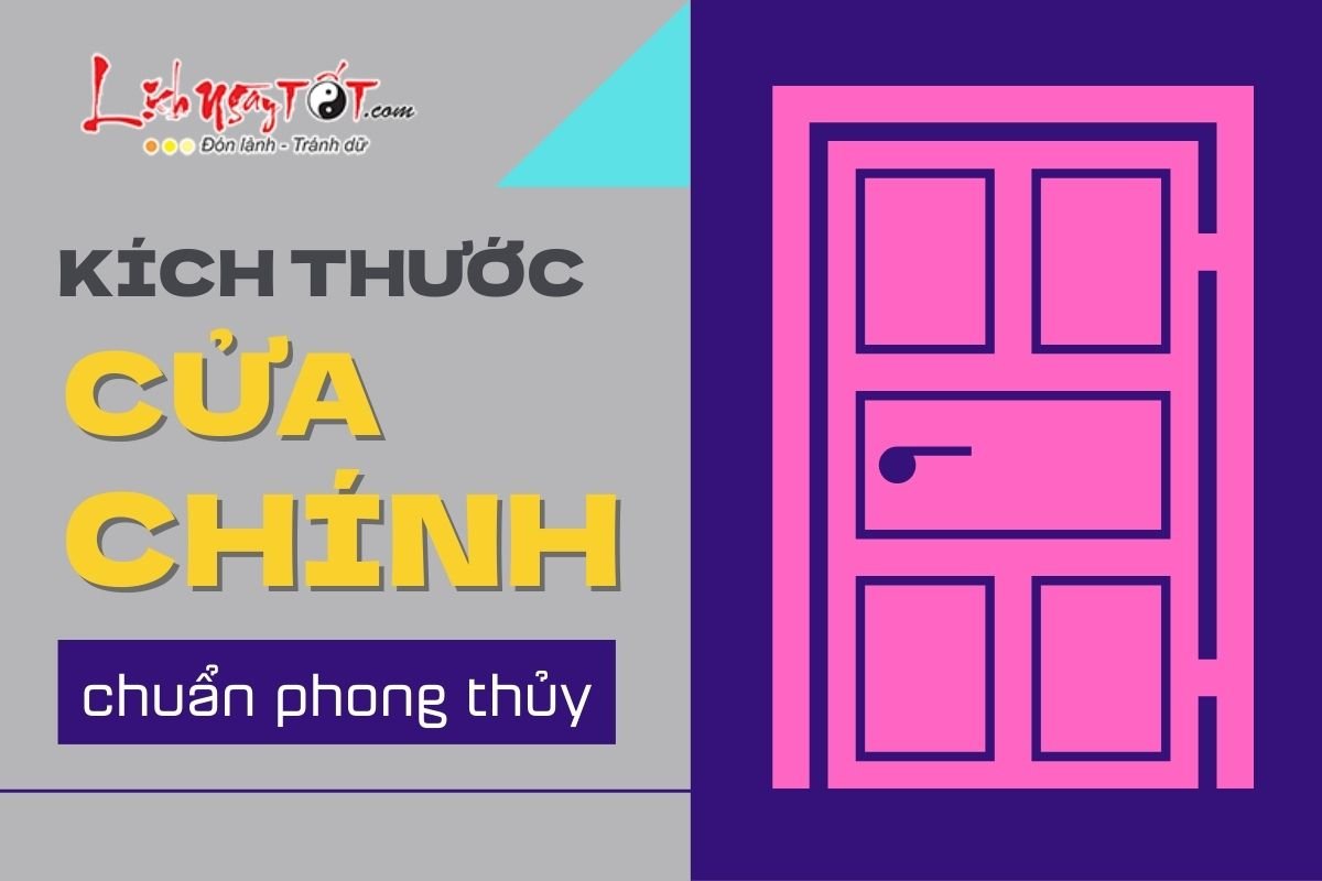 Kich thuoc cua chinh chuan phong thuy