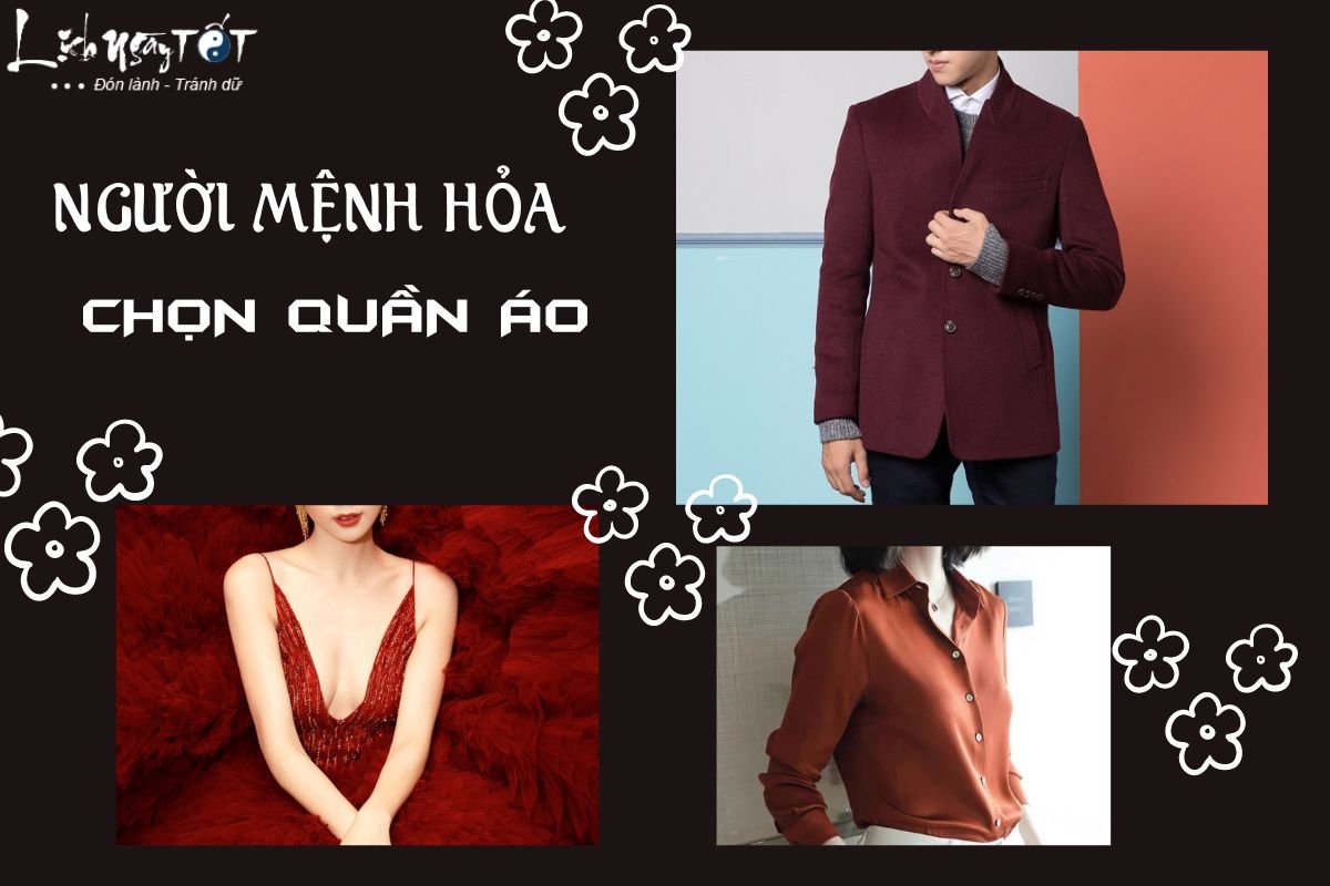 Chọn màu sắc quần áo hợp mệnh Hỏa Chon mau sac quan ao hop menh Hoa