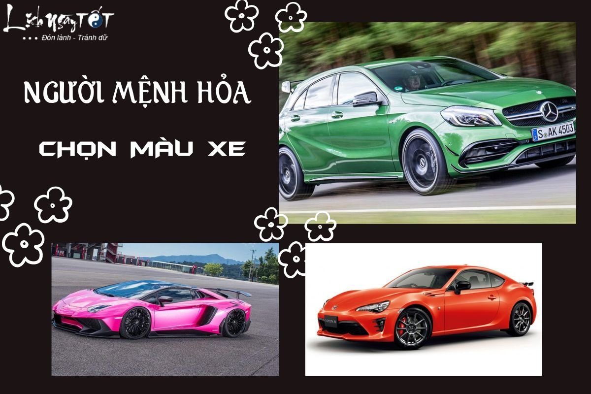 Chọn màu xe hợp mệnh Hỏa Chon mau xe hop menh Hoa