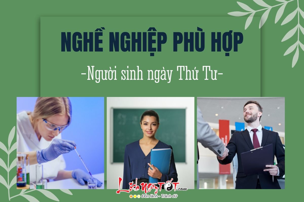Nghề nghiệp phù hợp cho người sinh ngày thứ 4 Nghe nghiep phu hop cho nguoi sinh ngay thu 4