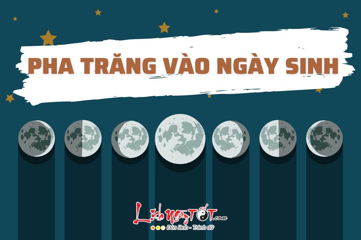 Pha Mặt trăng vào ngày sinh Pha Mat trang vao ngay sinh