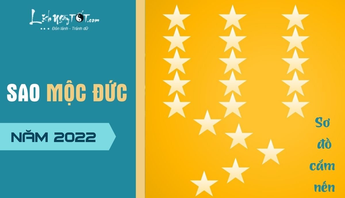 Sao Mộc Đức năm 2022 Sao Moc Duc nam 2022