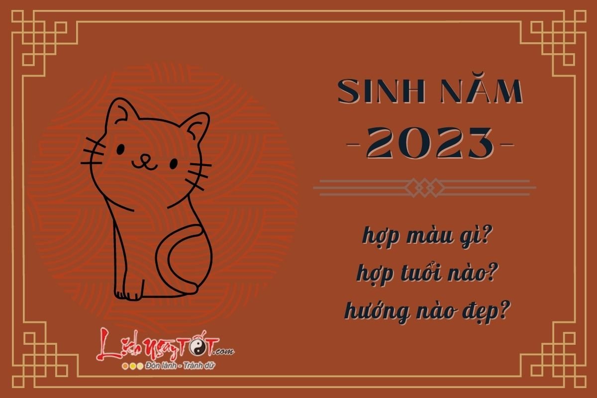 Sinh nam 2023 hop mau gi