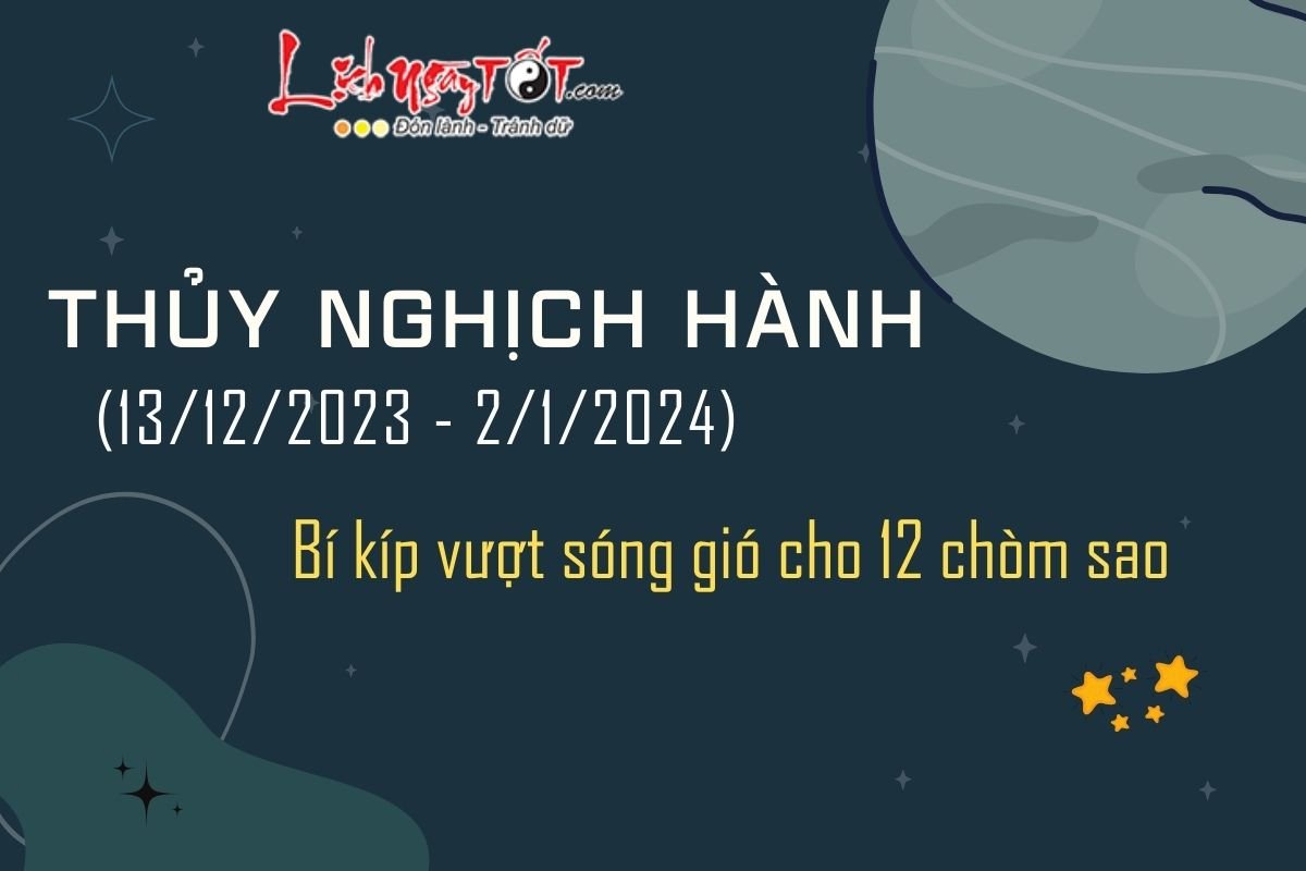 Tác động của Thủy nghịch hành lên 12 cung hoàng đạo Tac dong cua Thuy nghich hanh len 12 cung hoang dao