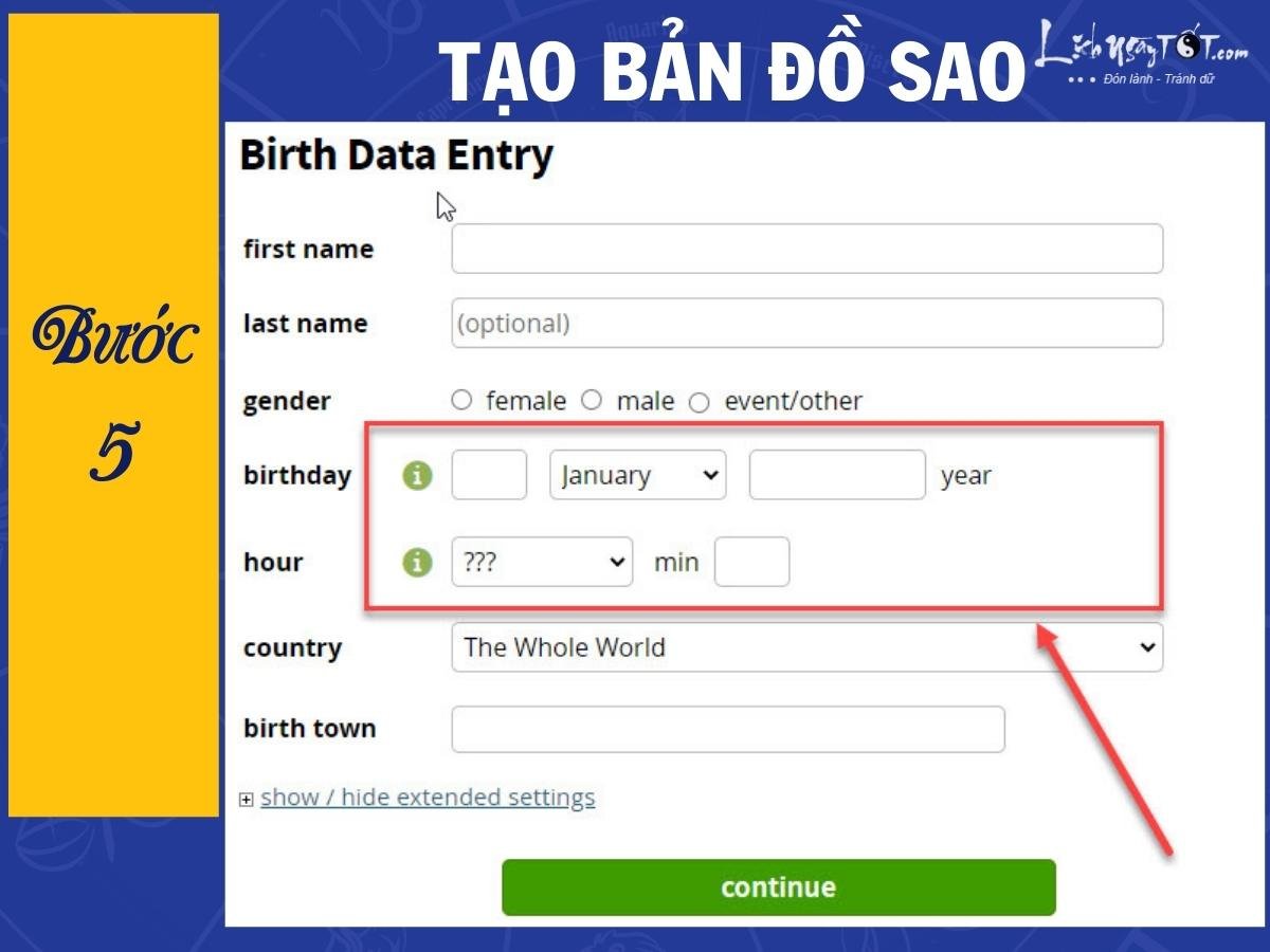 Tạo bản đồ sao bước 5 Tao ban do sao buoc 5