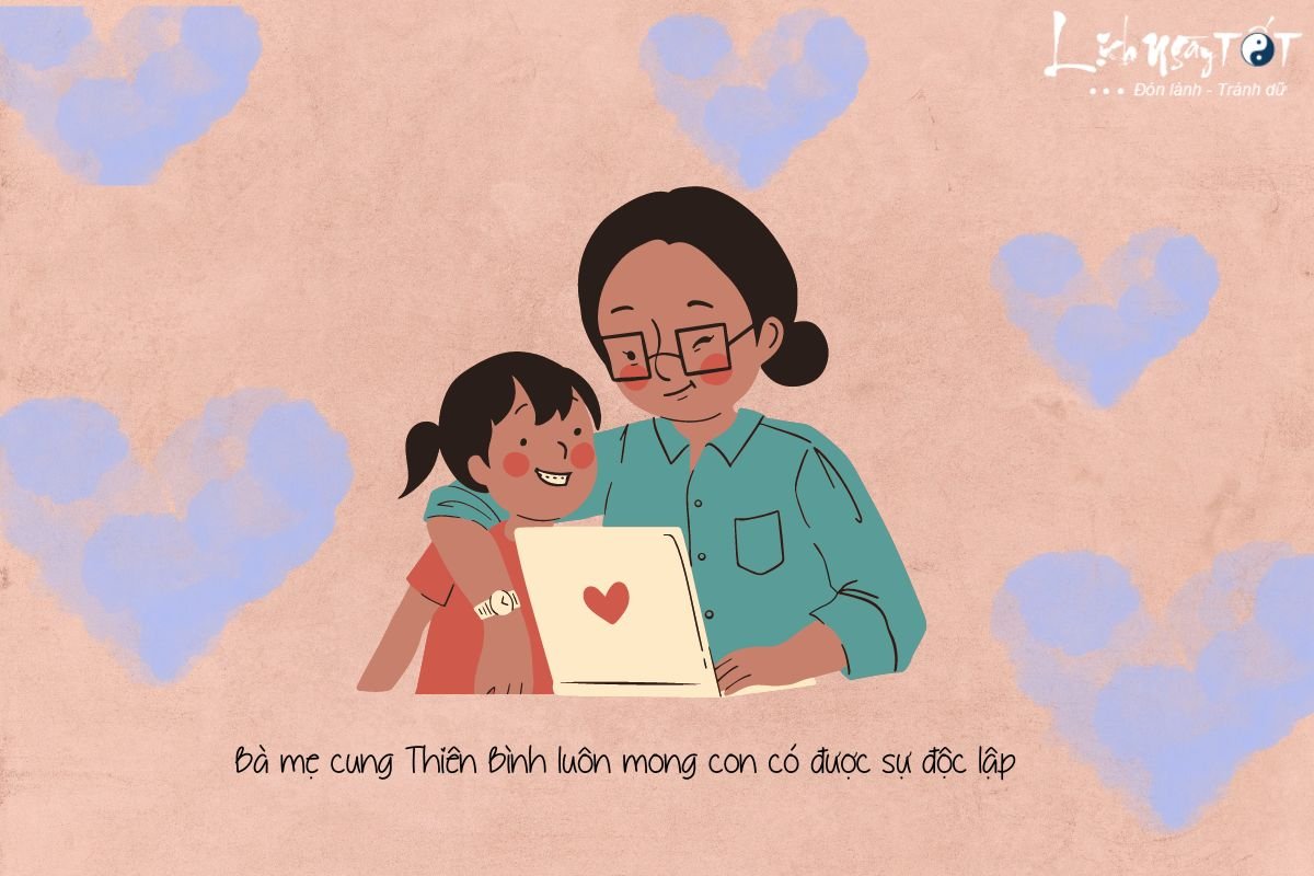 Ba me cung Thien Binh mong con doc lap