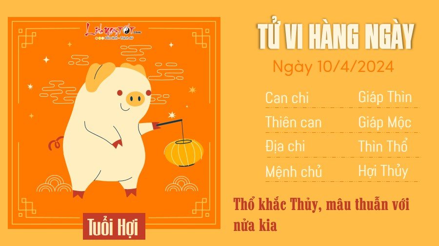 Tu vi hang ngay 10/4/2024 - Hoi